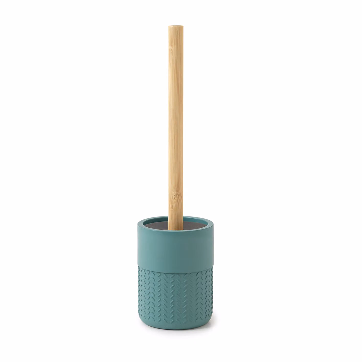 Scopino WC con ciuffo in setole d'appoggio in resina e bambù TH33 Gedy serie THEA Verde