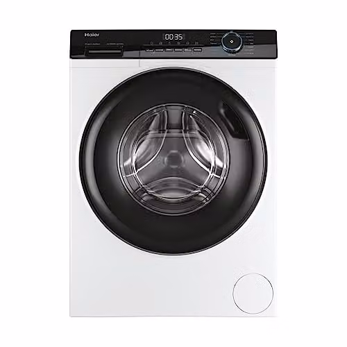 Haier, I-Pro Serie 3, HW80-B14939-IT, Lavatrice a carica frontale, 8 KG, Classe A, 1400 giri, 67dB, Vapore, 14 programmi, Partenza ritardata, Bianco, AxLxP 85x59,5x62 cm