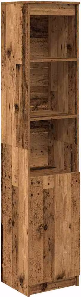 Credenza Legno Antico 37,5x35x180 cm in Truciolato