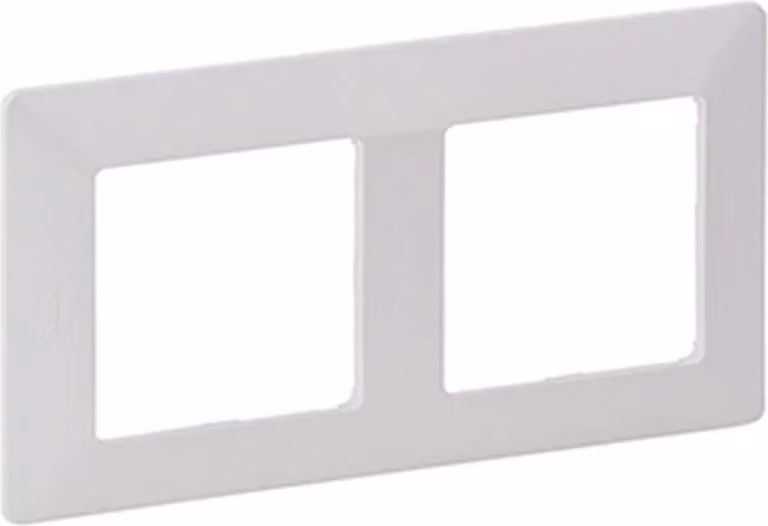 Legrand Valena Life, cornice doppia, bianco ultra, 1 pz.
