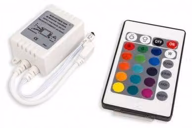Controller e telecomando a infrarossi per strisce LED RGB Eko-light EKST1801