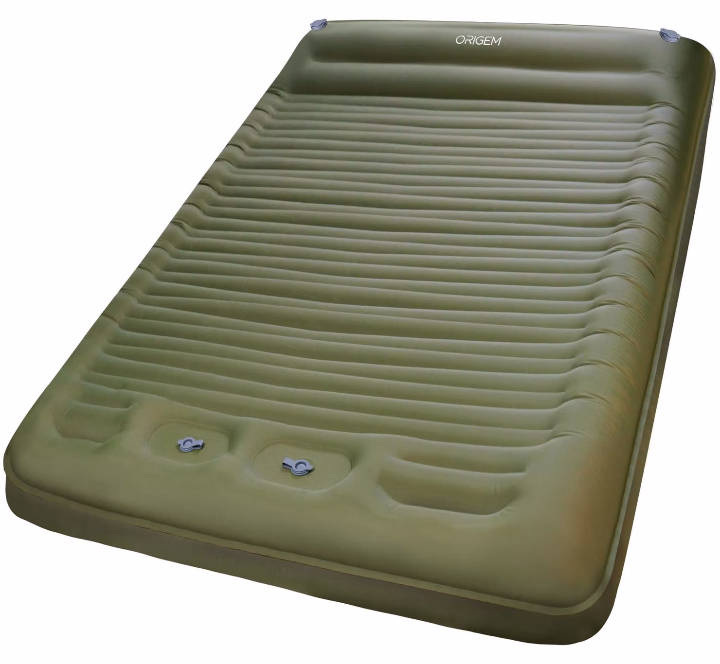 Materasso gonfiabile matrimoniale - 200 x 145 x 14 cm - Nylon - Verde
