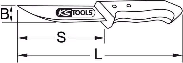KS TOOLS BERYLLIUMplus coltello 180 mm ( 962.9030 )