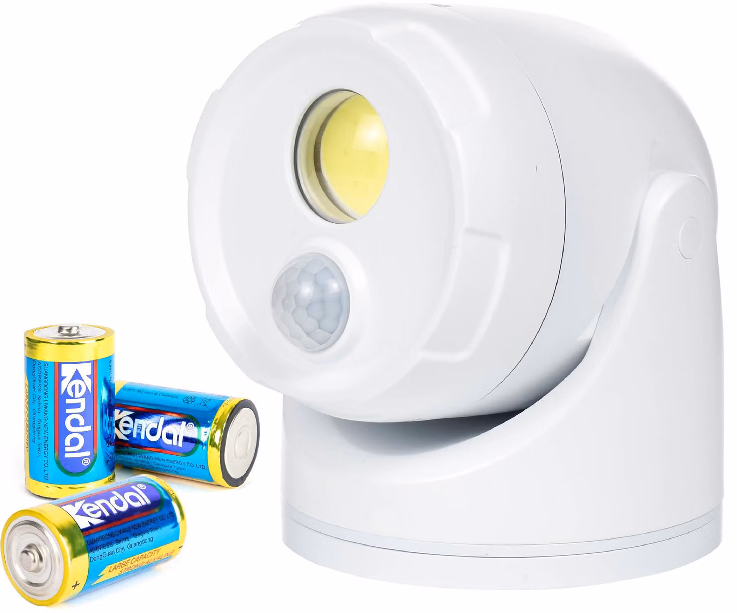 Fareto a LED con batteria, dotato di sensore di movimento, 450 lumen, luce bianco neutro, con timer