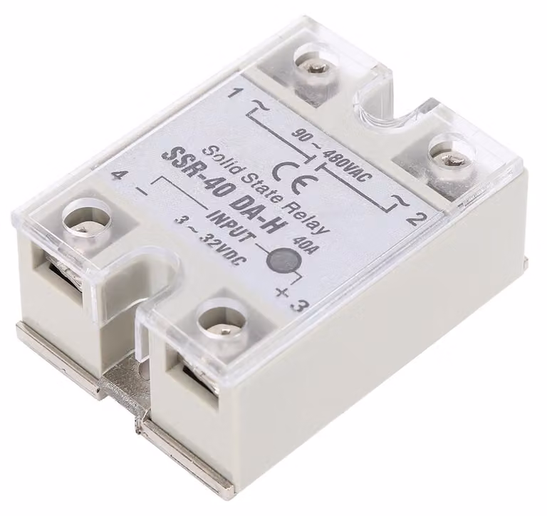 Relè a semiconduttore DC/AC, SSR con interruttore a stato solido. SSR di alta qualità, modello SSR-40A DA, per tensioni da 90 a 480 VAC