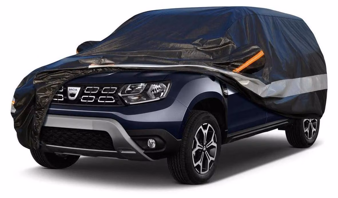 Copertura per auto, 10 strati, impermeabile, traspirante, colore nero, per Dacia Logan (2006-2020)