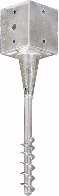 Set di 6 picchetti di terra vidaXL in acciaio zincato argento L/P/H: 12 x 12 x 56 cm