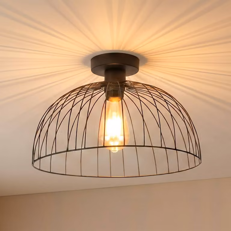 Plafoniera soffitto Kadeh Opviq, dimmerabile, Nero, Soggiorno / Sala da pranzo, Metallo, Moderno, Plafoniera