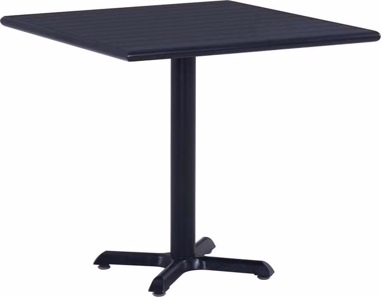 Maison Exclusive - Tavolo da giardino nero, 80x80x75 cm