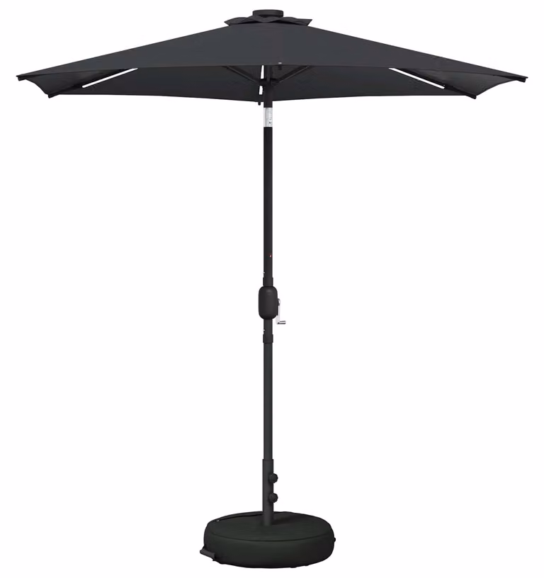 Parasol da Giardino con Luci LED 230 x 230 cm Poliestere