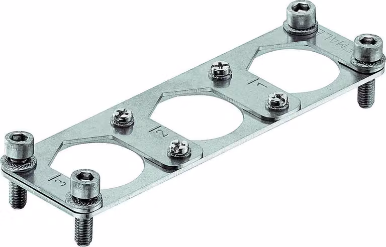 HARTING Han HPR telaio di supporto allargato, dimensione 24B pin, per 3 moduli HC 350 Materiale metallo - 1 pezzo