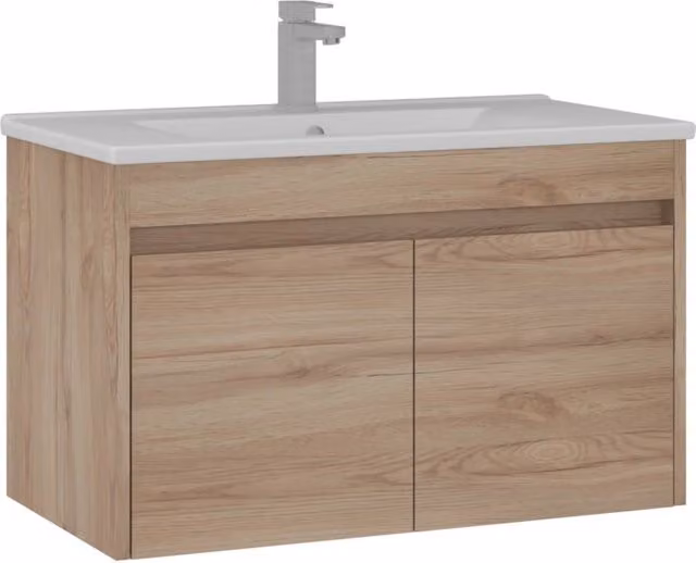 Mobile lavabo "Side 85 v2" - 85 x 45 x 52 cm - Rovere