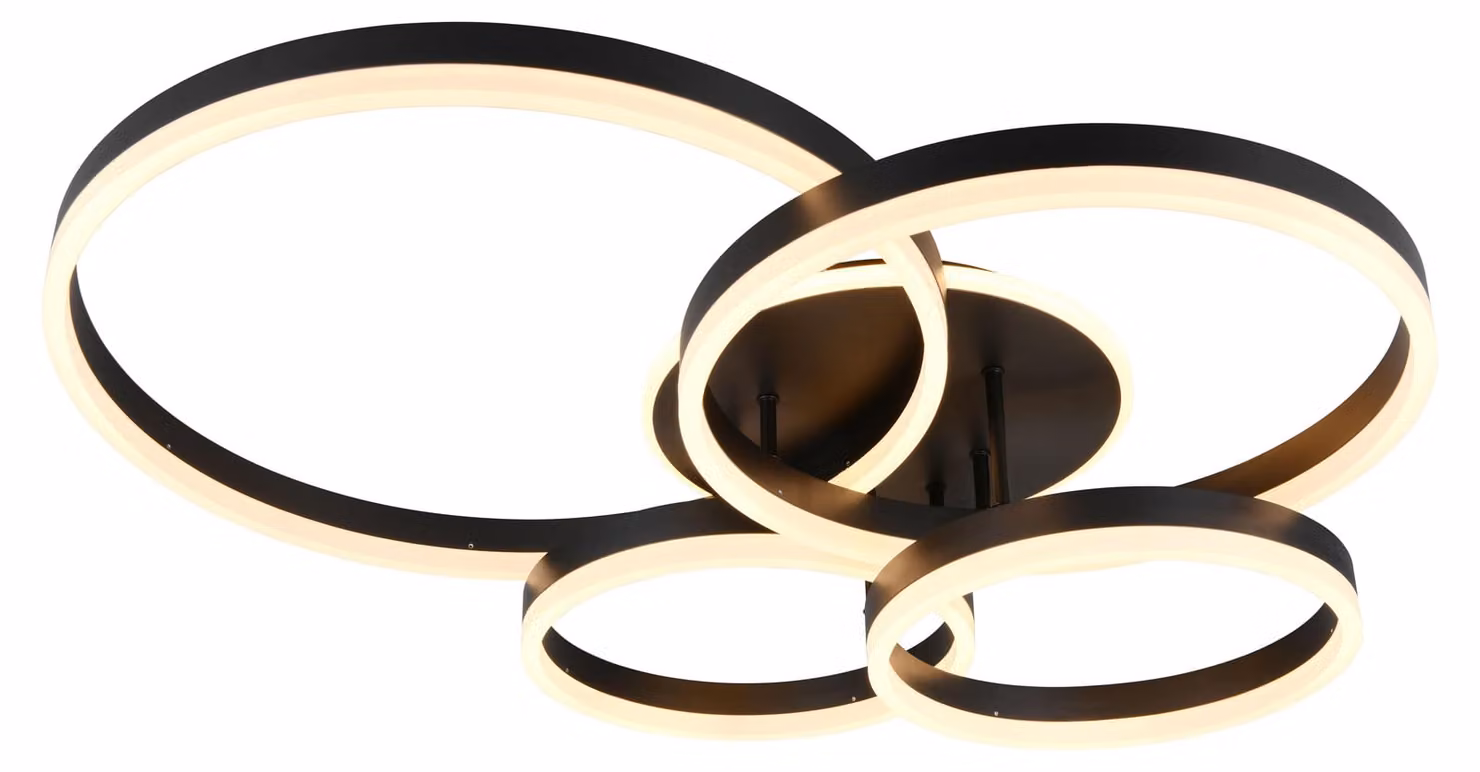 Lampada da soffitto a LED, funzione memoria, telecomando, CCT, L 80 cm