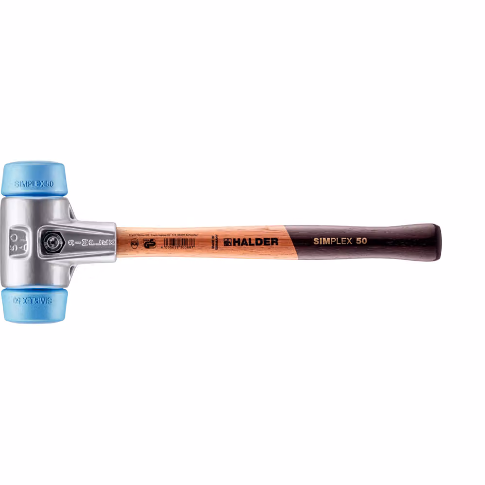 Mazza SIMPLEX soft-face, TPE-soft; con alluminio..