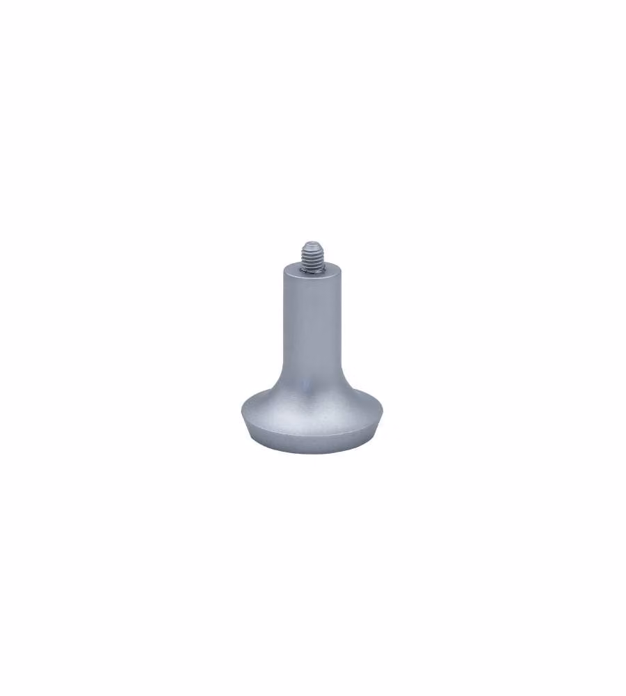 Piedino Plastica Grigia Con Vite M8 Mm.50X62