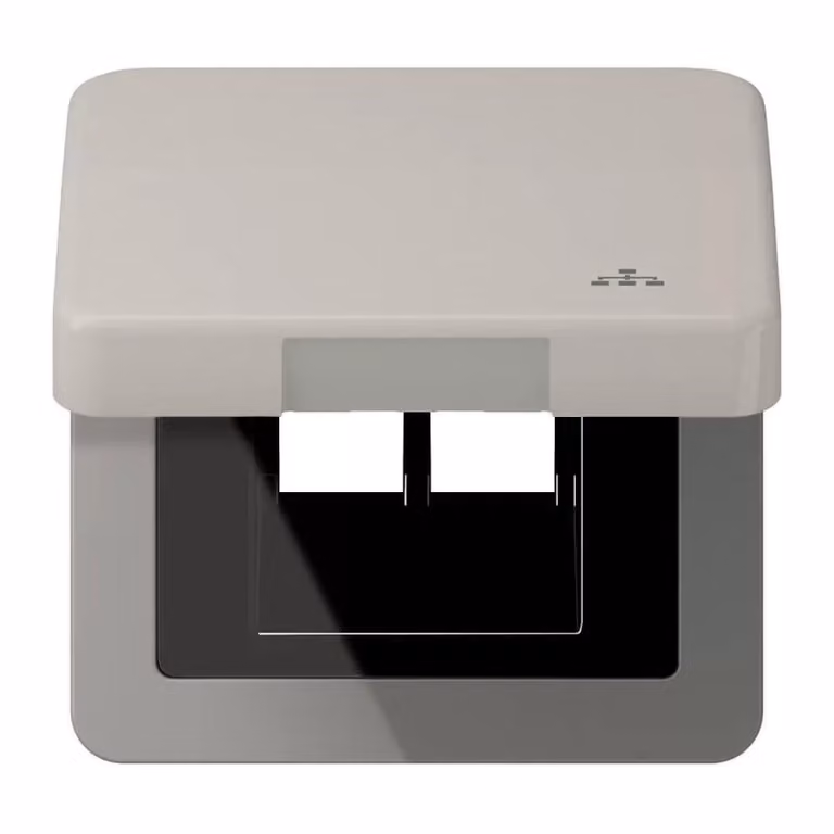 Jung CD590KLLANPT Coperchio ribaltabile LAN con piastra centrale