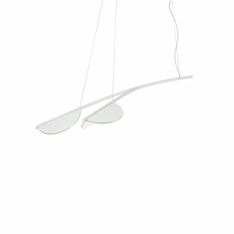 Flos - Almendra Organic Suspension Short 2 - Lampada a sospensione - Bianco Sporco