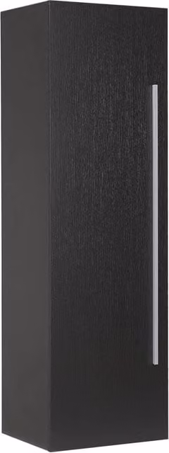 Pensile da bagno moderno BELIANI in MDF nero opaco con ripiani interni, L: 132 cm, P: 40 cm, H: 35 cm