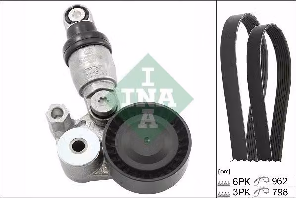 Set di cinghie trapezoidali raccolte