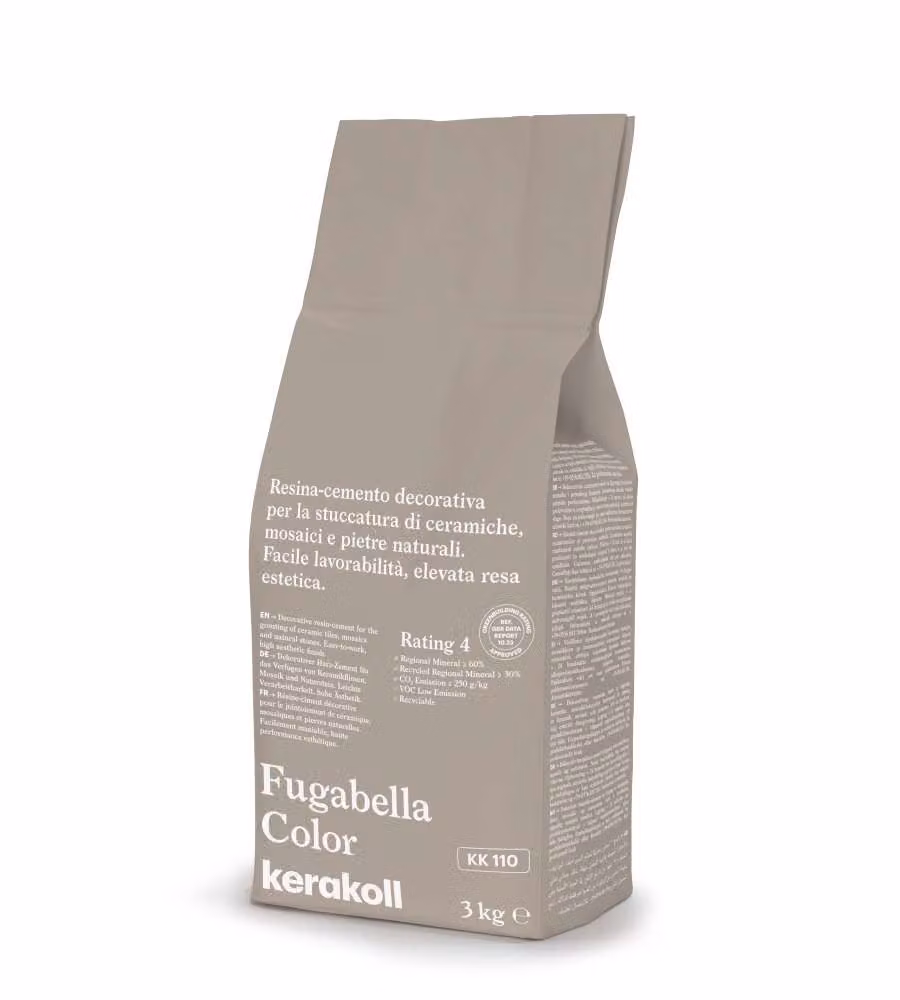 Kerakoll Stucco per Fughe Fugabella Color KK 110 Grigio Marrone 3kg Resina-Cemento