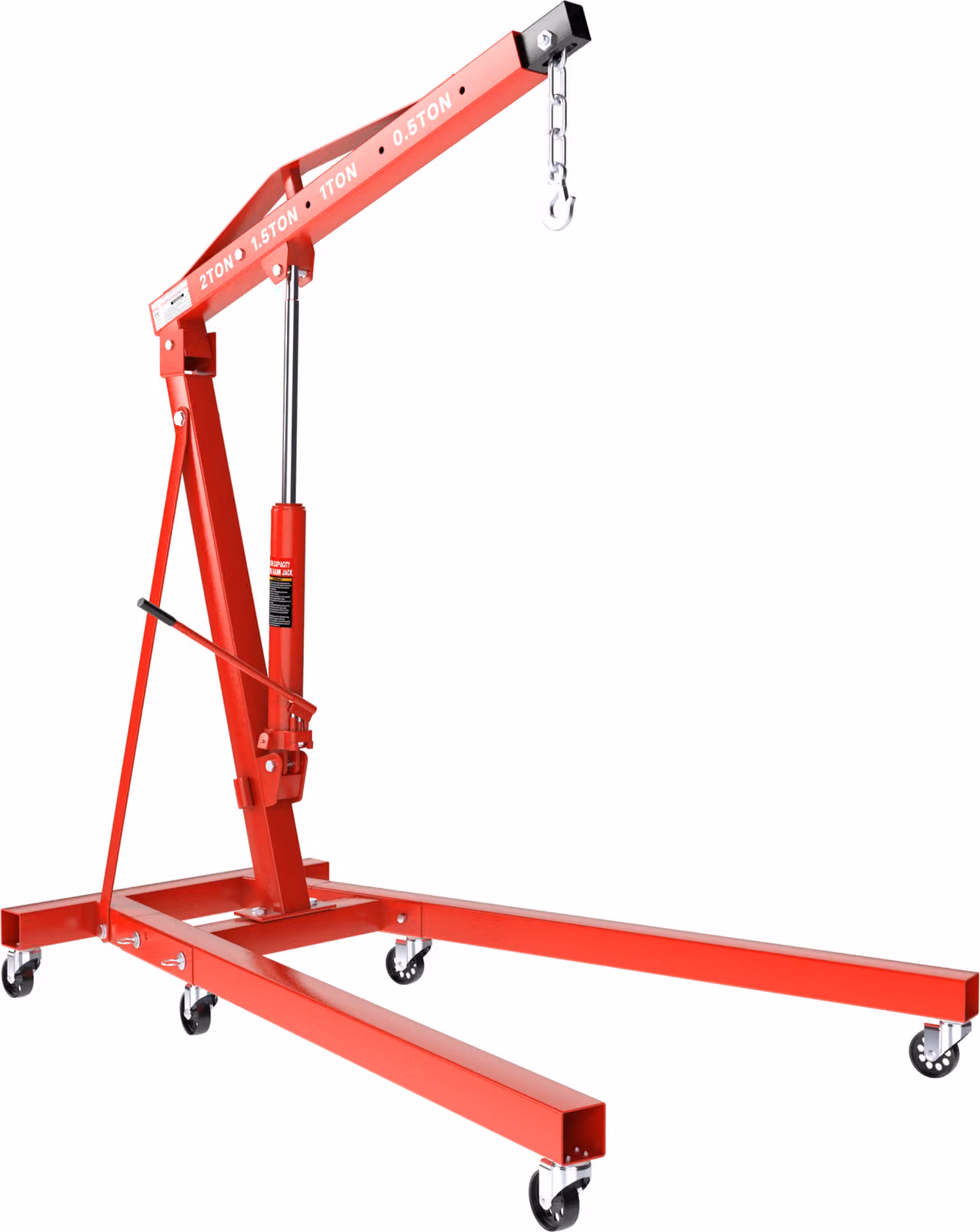 Gru per motori Gru per officine Gru per cambi Gru di sollevamento Gru di carico pieghevole Doppia pompa 2000 kg Gru per motori Gru per carichi pesanti