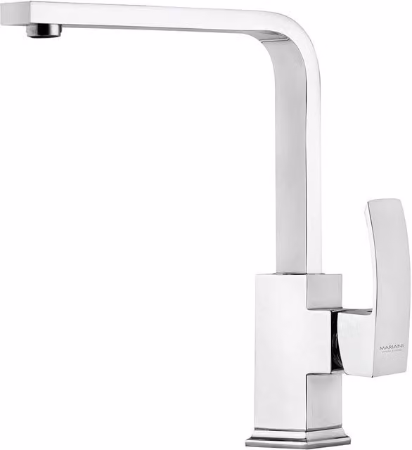 Rubinetto Miscelatore Monocomando Girevole Lavello Alto in Ottone Mariani Marte Cromato