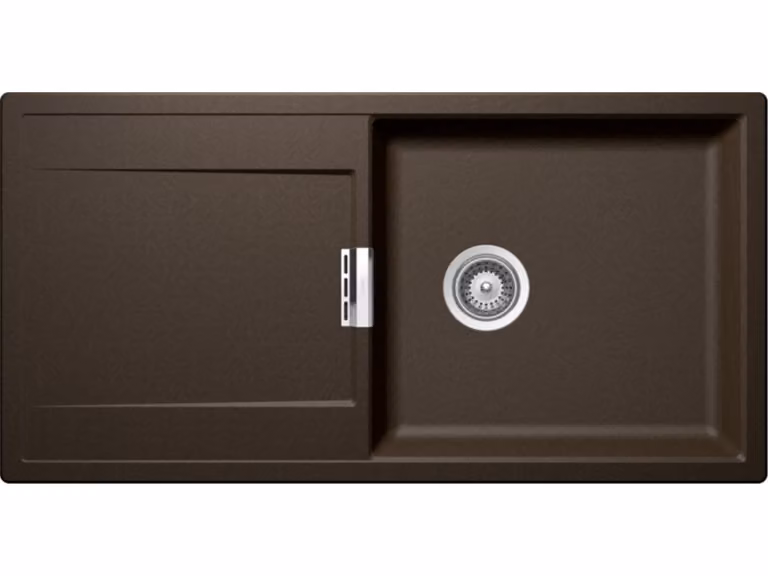 Schock Mono D-100L Lavello da incasso in bronzo con tagliere in legno