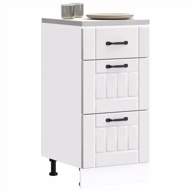 Mobile Base da Cucina Lucca Design Mania Bianco in Legno Multistrato e MDF H 81,5 x L 46 x P 40 cm