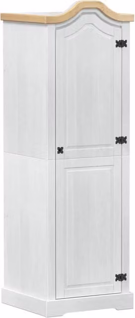 Armadi con lo scaffale Bianco 55 x 52 x 170 cm Pino massello CFW4306799