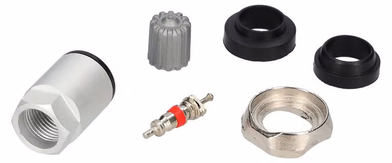 Kit-set di riparazione TPMS, valvola sensore pressione pneumatici in alluminio, compatibile con auto e moto, manutenzione domestica e professionale