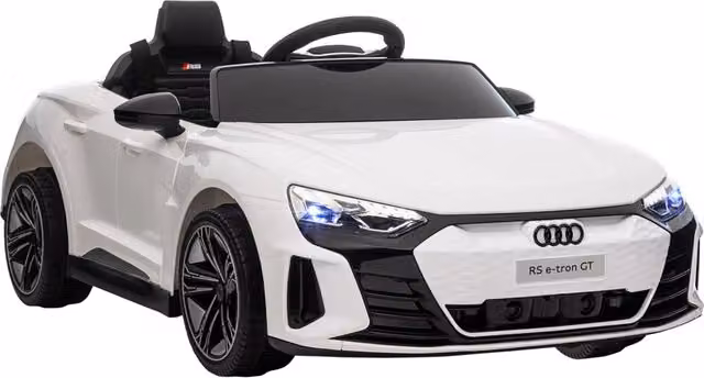 Macchina Elettrica per Bambini Audi RS con Telecomando Bianca e Nero – 1