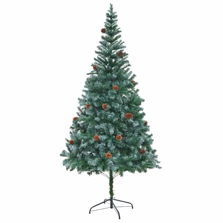 The Living Store Albero di Natale artificiale con pigne 210 cm