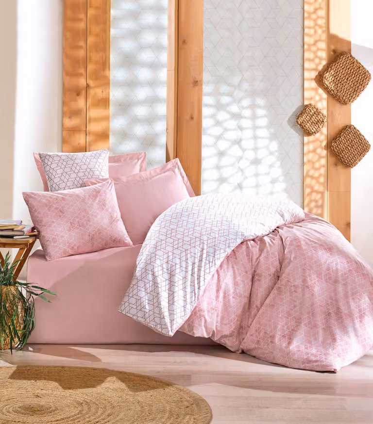 L'Essentiel Linge de Maison, Best- CTN3261, Rosa, Copriletti, 100% cotone rinforzato