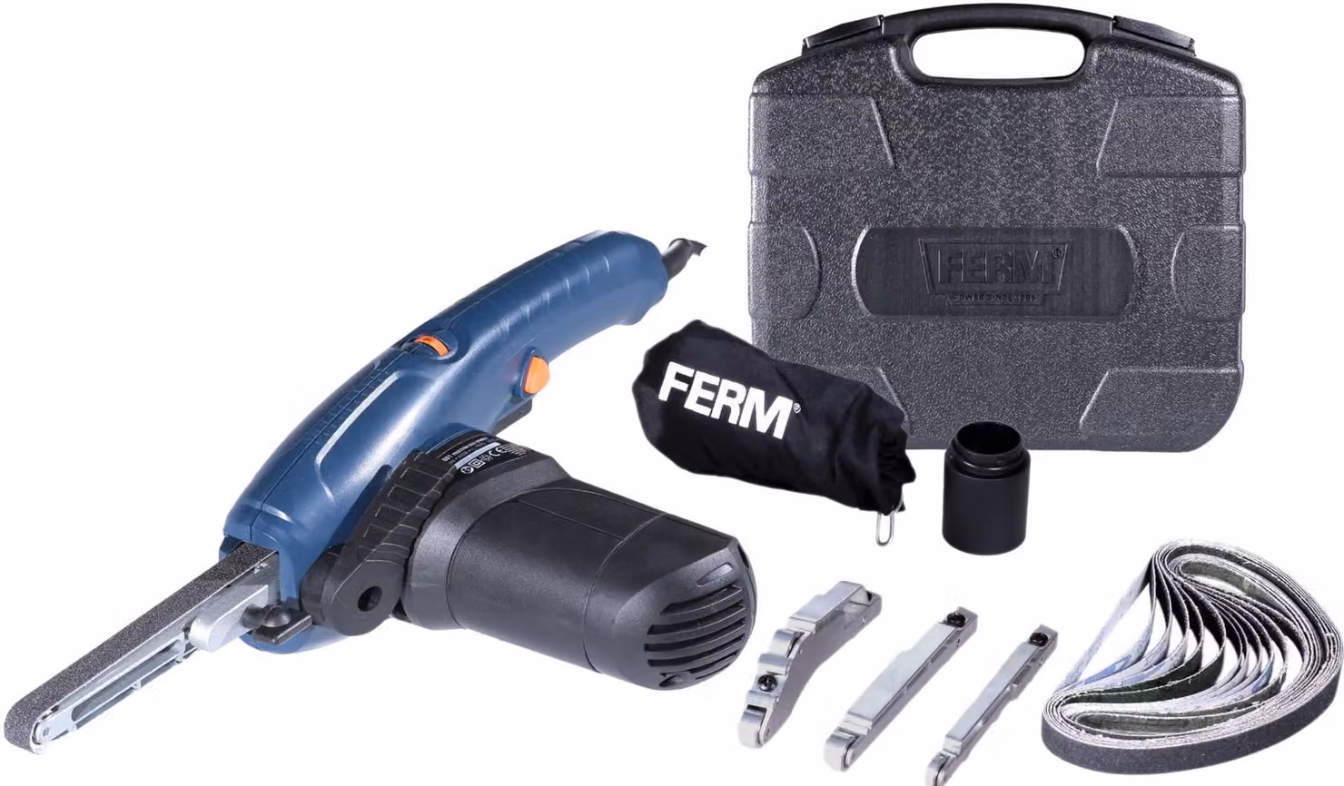 Levigatrice a nastro di precisione - 400 W, velocità variabile - 230 V, elettrica - Grado di abrasività medio - Adatta per legno, metallo, Vetroceramica, gesso, plastica