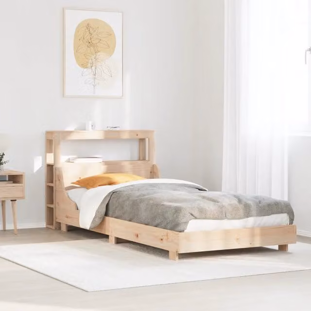 Letto senza Materasso 90x190 cm in Legno Massello di Pino 3306441