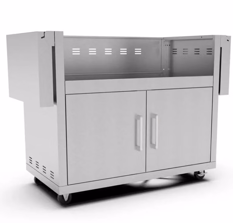 Carrello per barbecue Fusion 500 in acciaio inox Brabura
