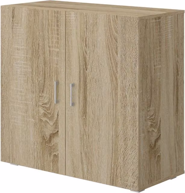 Mobiletto da bagno GIORDANOSHOP con 2 ante in MDF colore rovere marrone L 90 cm, P 41 cm, H 85 cm