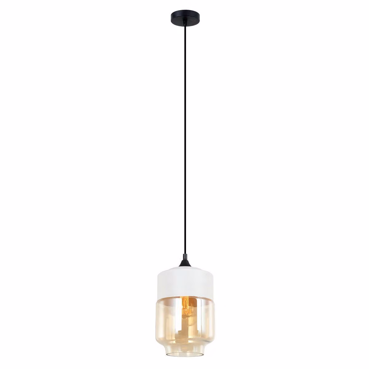 Italux Molina, lampada a sospensione moderna nera MDM-2377/1 W+AMB