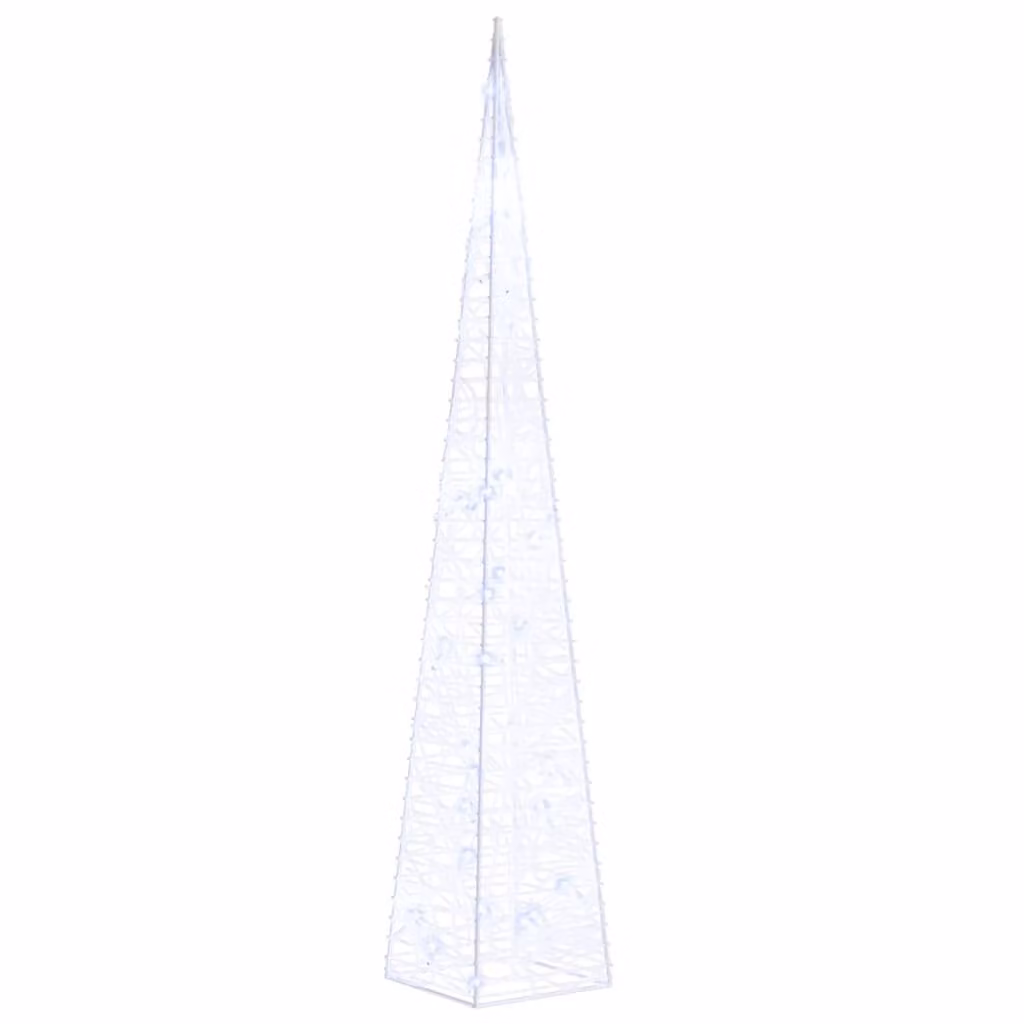 Cono di Luce LED Decorativo Acrilico Blu 60 cm