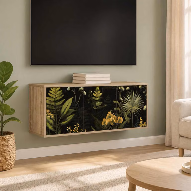 Mobile TV da parete vidaXL RHENEN in Rovere Sonoma, L 102 x P 33 x H 40 cm