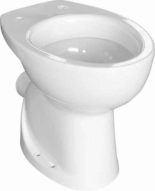 Vaso Idrobric Universal in ceramica bianca con scarico a terra e a parete e curva tecnica, L: 58 cm, P: 49 cm, H: 38,5 cm