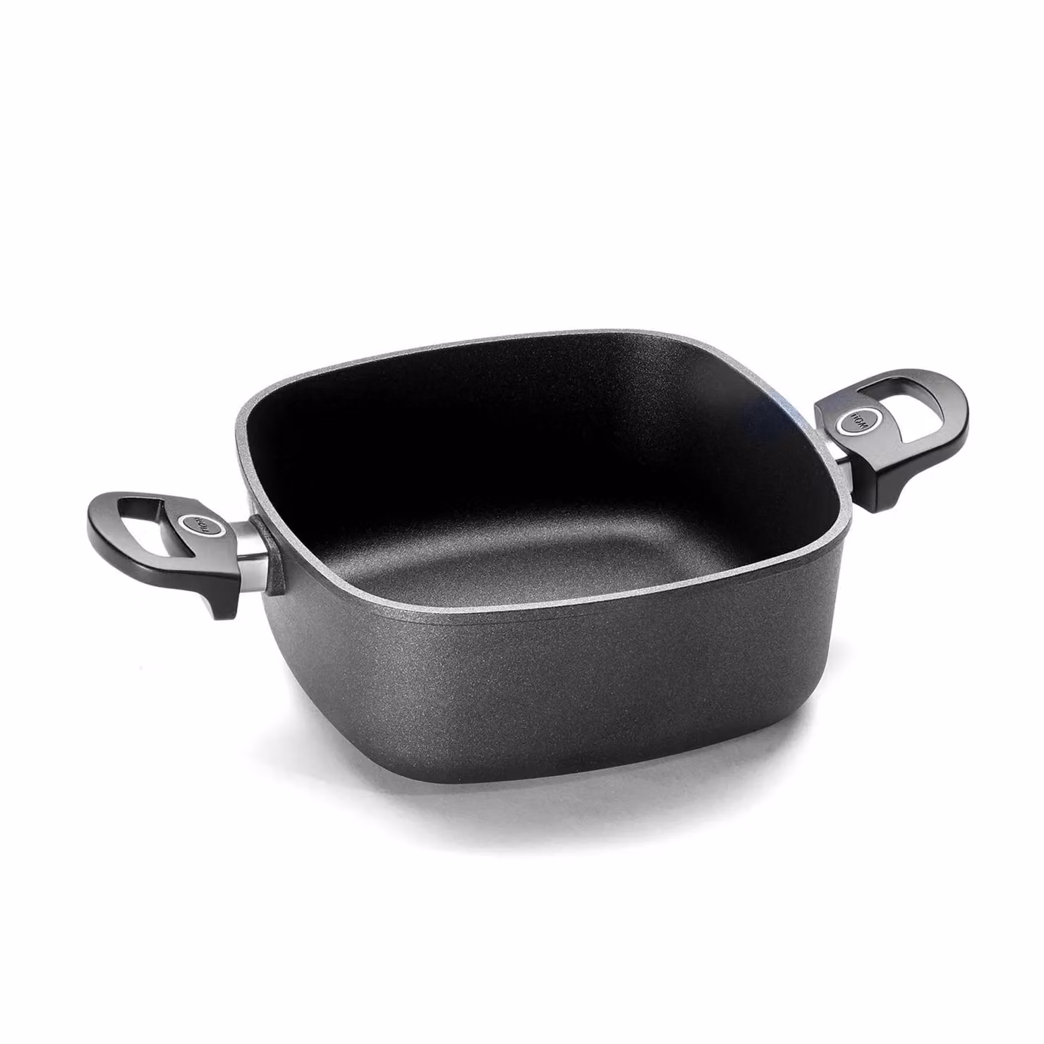 Casseruola quadrata in alluminio fuso antiaderente per induzione, con due manici, Titan Best, 28x28cm
