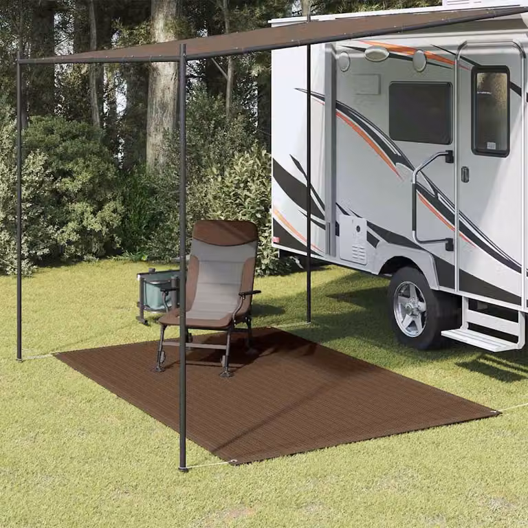 vidaXL Tappeto da Tenda 250x200 cm Marrone