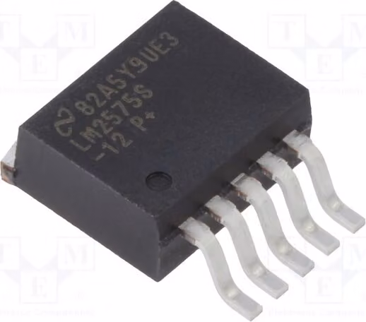 1x Convertitore DC/DC TO263-5, uscita: 12V, ingresso: 4÷40V, tipo buck, basato su LM2575S-12/NOPB, regolatore di tensione
