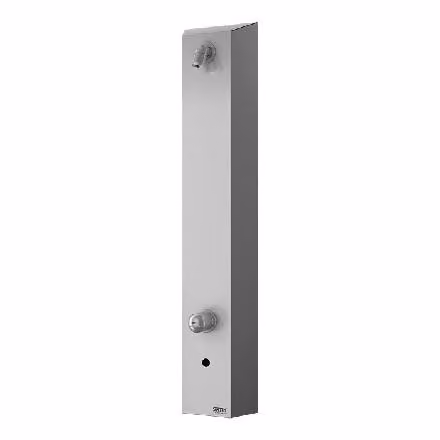 Sanela Pannelli doccia in acciaio inox - Pannello doccia in acciaio inox con elettronica e miscelatore, per 2 acque, alimentazione di rete SLSN 02E