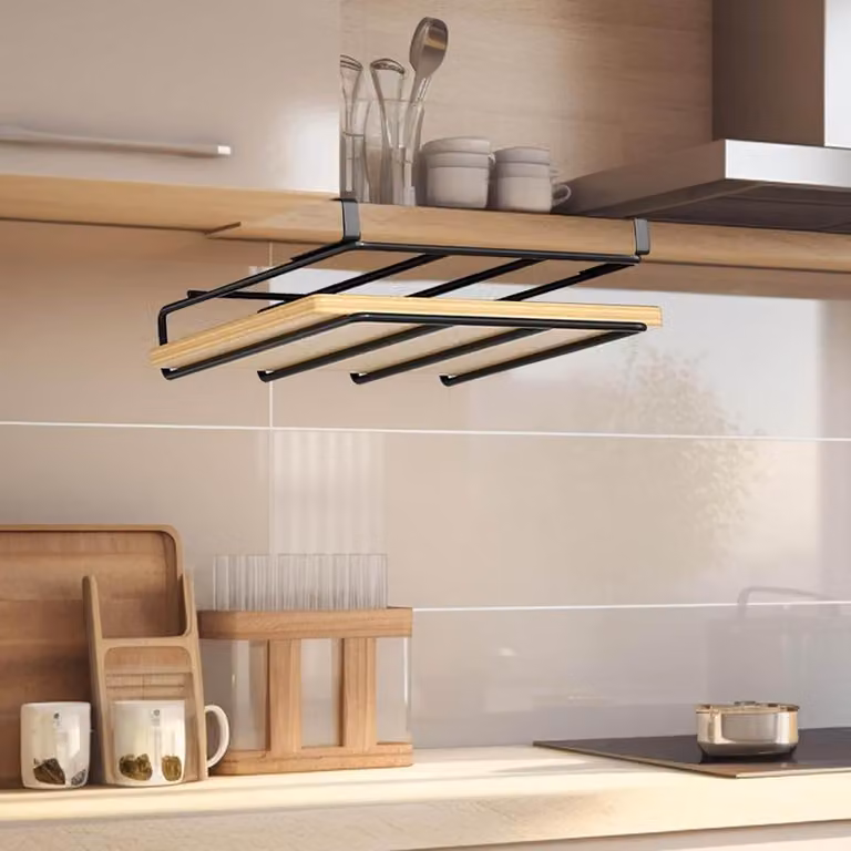 Omgoods - Porta taglieri sospeso da montare sotto il mobile della cucina, per l'organizzazione della cucina