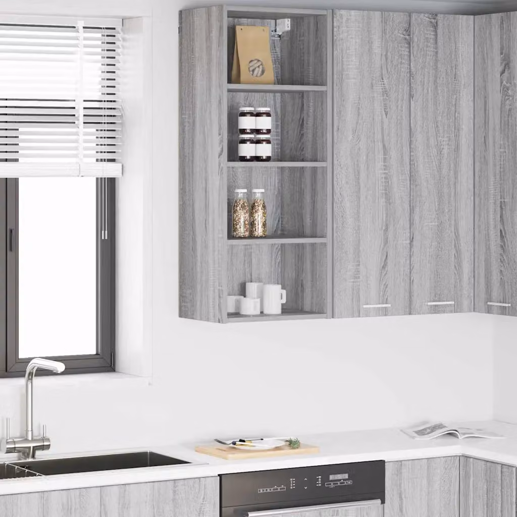 Armadio pensile da cucina vidaXL Grigio, L 40 cm x P 29,5 cm x H 100 cm