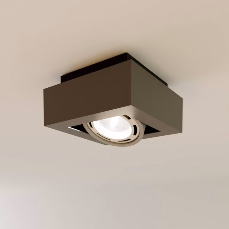 Plafoniera soffitto Ronka Arcchio, dimmerabile, Nero, Soggiorno / Sala da pranzo, Alluminio, Moderno, Plafoniera