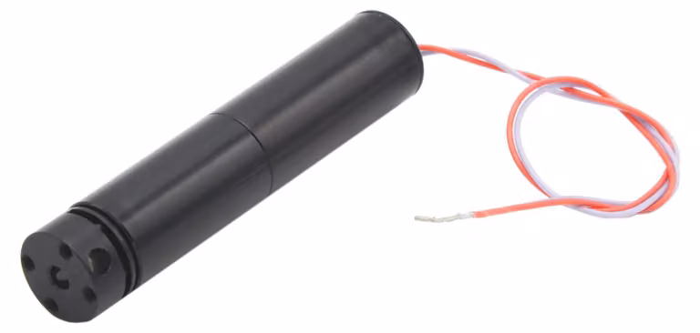 Laser a linea verde - Proiezione a 90° - Dimensioni compatte: 12x60 mm