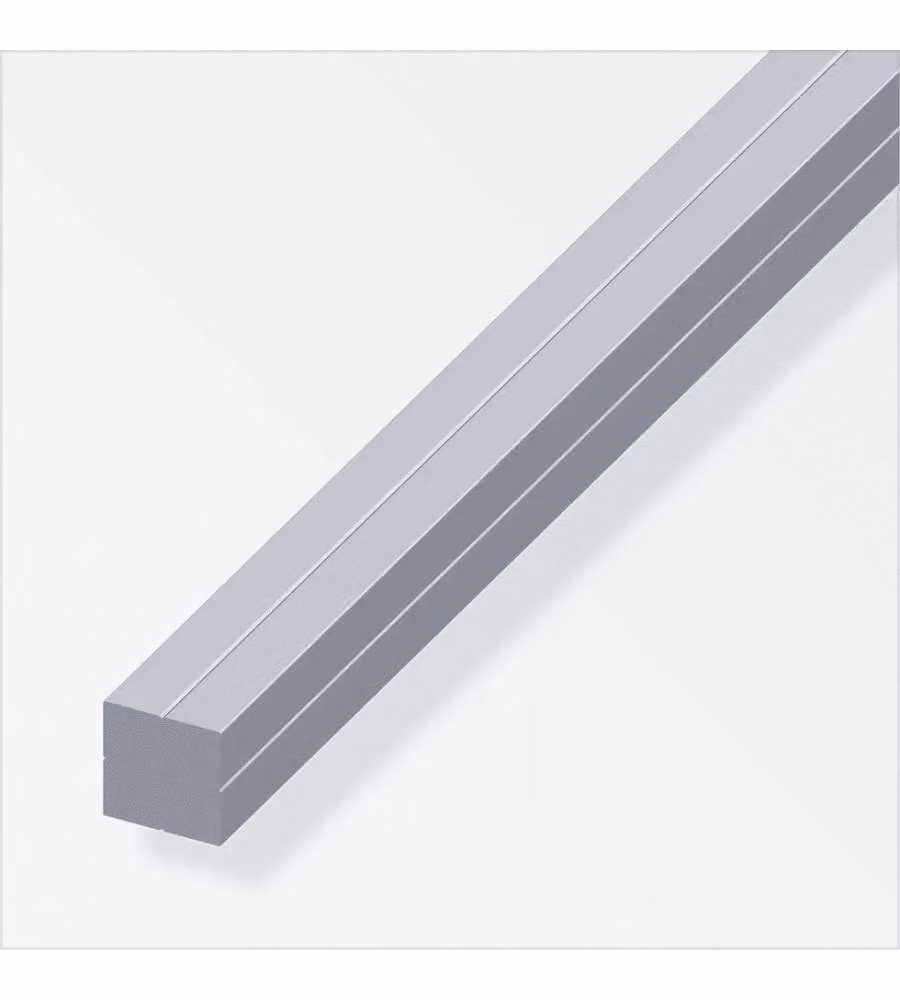 Barra Quadrata Alluminio Naturale 11,5 mm 1 m - Costruzioni Fai-da-te